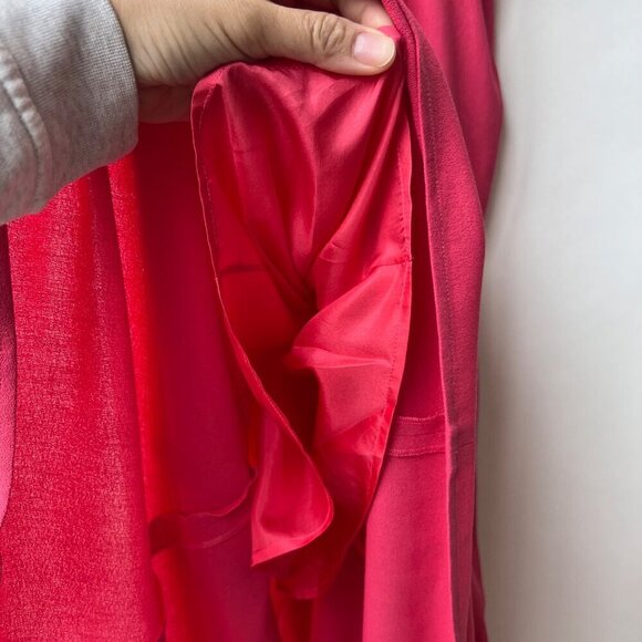 Sies Marjan Paloma draped crepe midi dress, pink, Size 2 - Picture 12 of 14